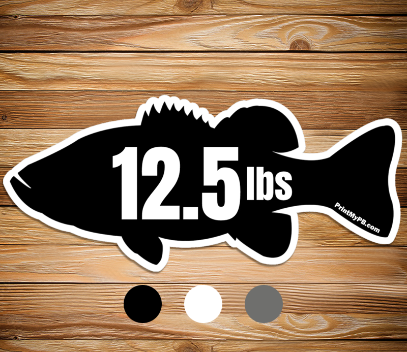 Single PB Largemouth Sticker