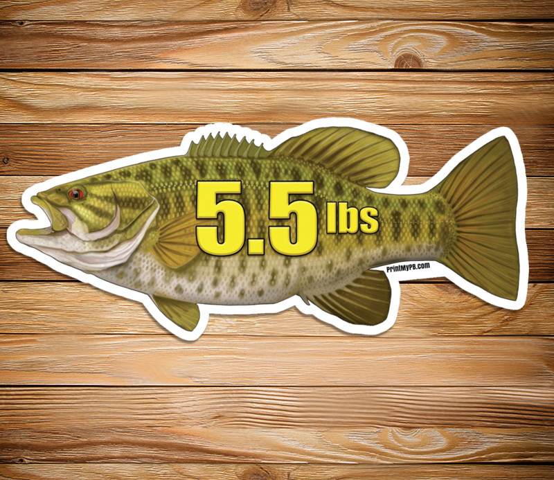 Smallmouth Bass Personal Best Sticker