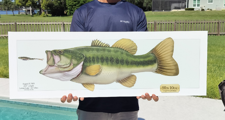 Custom Largemouth Bass Canvas - 03