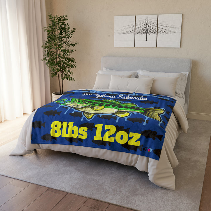 Personalized Largemouth Bass Blanket