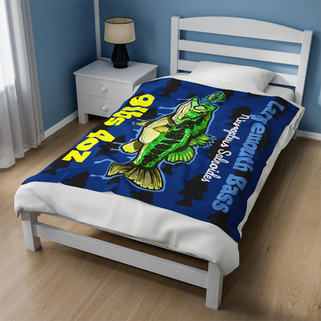 Personalized Largemouth Bass Blanket