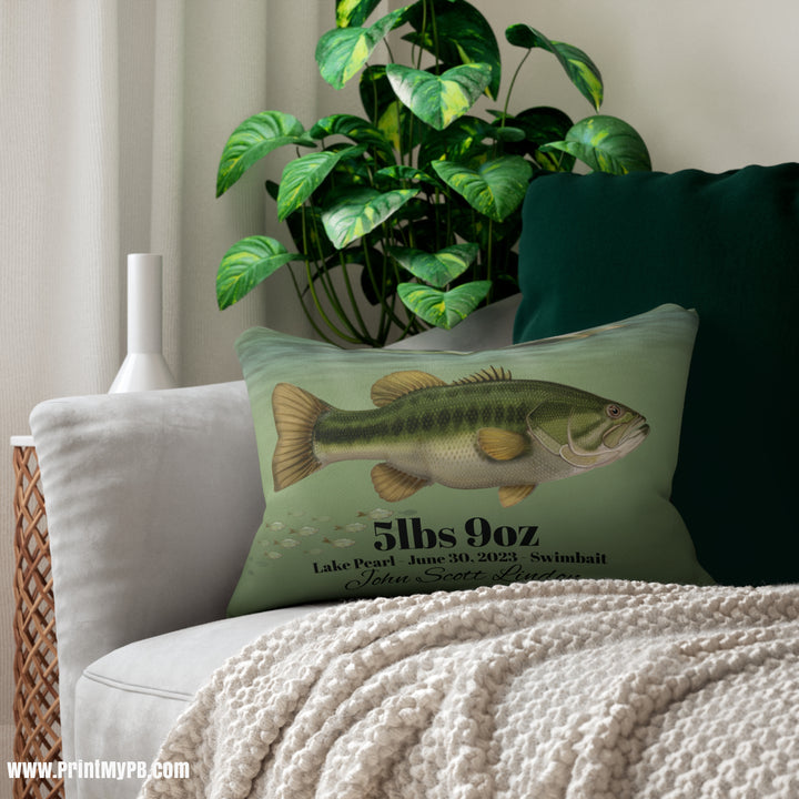 Custom Largemouth Bass Pillow