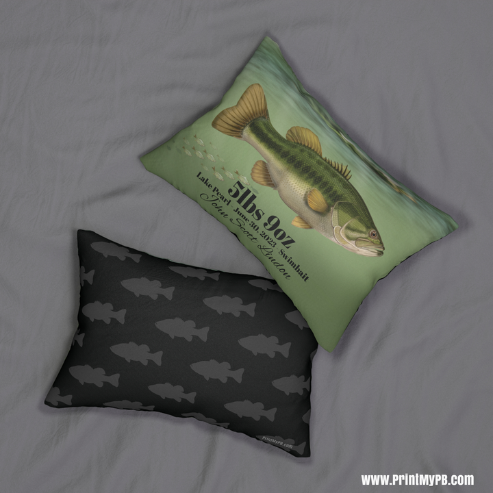 Custom Largemouth Bass Pillow