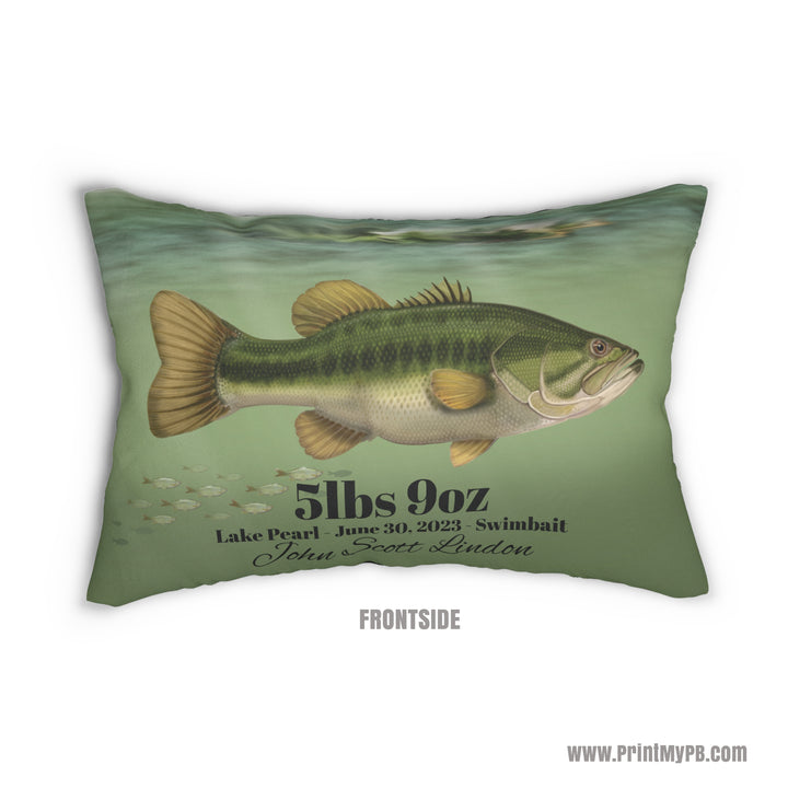 Custom Largemouth Bass Pillow